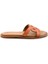 Turuncu Leather Kadın Terlik K04507240103 1