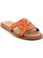 Turuncu Leather Kadın Terlik K04507240103 3
