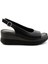 Siyah Leather Kadın Sandalet K05299112603 1