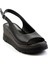 Siyah Leather Kadın Sandalet K05299112603 3