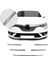 Renault Megane 4 Uyumlu 2016-2020 Krom Ön Tampon Çıtası Ve Ön Panjur Set 12 Parça Paslanmaz Çelik 3