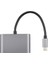 4 In 1 Usb-C / Type-C 3.1 - RJ45, Pd ve USB x 2 Ethernet Adaptör Kablosu 3