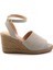 Bej Leather Kadın Sandalet K05718071101 1