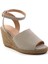Bej Leather Kadın Sandalet K05718071101 2