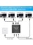 Ethernet Splitter 1x4 4 Port Ethernet Çoklayıcı 1000MBPS Cat5 Cat6 RJ45 Kablo Çoklayıcı 3