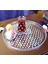 Yuvarlak Cam Pasta ve Sunum Tepsisi Hotpoint Desenli 2