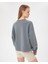 Kadın Mavi Basic EasySize Sweatshirt - Uzun Kollu, Basic Fit, Sertifikalı Organik Pamuk, Günlük ve Spor Sweat 2