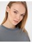 Kadın Mavi Basic EasySize Sweatshirt - Uzun Kollu, Basic Fit, Sertifikalı Organik Pamuk, Günlük ve Spor Sweat 4
