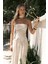 Bhioctoria Bej Straplez Crop Pantolon Takım 1
