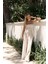 Bhioctoria Bej Straplez Crop Pantolon Takım 4