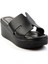 Siyah Leather Kadın Terlik K04628100003 3