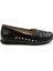 Siyah Leather Kadın Babet K01140005103 1
