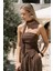 Bhioctoria Kahve Straplez Crop Pantolon Takım 1