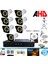 7 Kameralı 5mp Lens 1080P Warm LED Gece Renkli 4 Tb HDD Dahil Güvenlik Seti - 274W 1