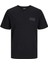 Jack&jones 12158505 Sol Gogus Yazılı Buyuk Beden Kısa Kol Tshırt 1