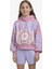 Oversized Varsity Çocuk Pembe Sweatshirt 1
