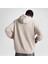 Loose Fit Erkek Bej Hoodie 3