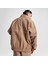 Retro Windbreaker Erkek Kahverengi Ceket 3