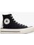Chuck Taylor All Star Crafted Laces Lift Unisex Siyah Platform Sneaker 1