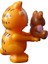 Vintage Ayıcıklı Garfielf Orijinal Mini Figür Oyuncak & 9 cm 3