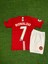 Dayıbalı Mnu Cristiano Ronaldo Temalı Kırmızı Kısa Kol Özel Çocuk forması 2