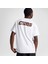 Loose Fit Erkek Baskılı Beyaz T-Shirt 3