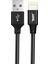 BL71 USB Lightning 2.4A 1.2m Data ve Şarj Kablosu Siyah 2