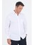 Beyaz Sert Yaka Uzun Kol Cepli Comfort Fit %100 Pamuk Gömlek 1004250222 3