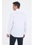 Beyaz Sert Yaka Uzun Kol Cepli Comfort Fit %100 Pamuk Gömlek 1004250222 5