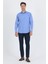 Mavi Uzun Kol Pamuklu Basic Comfort Fit Gömlek 1004250002 2