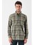 Uzun Kollu Ekoseli Gabardin Sert Yaka Cepli Garnili Casual Comfort Fit Gömlek 1004235110 1