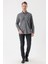 Uzun Kollu Ekoseli Gabardin Sert Yaka Cepli Casual Comfort Fit Gömlek 1004235113 3