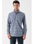 Uzun Kollu Ekoseli Gabardin Sert Yaka Cepli Garnili Casual Comfort Fit Gömlek 1004235109 1