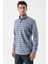 Uzun Kollu Ekoseli Gabardin Sert Yaka Cepli Garnili Casual Comfort Fit Gömlek 1004235109 3