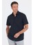 Siyah Kısa Kol Düz Bez Ayağı 041 Sert Yaka Classic Comfort Fit Gömlek 1004250258 1