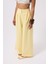 Casual Yüksek Bel Sarı Pantolon 4