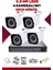 4 Kameralı Set - 5mp Sony Lensli Full Hd Gece Görüşlü Güvenlik Kamerası Sistemi - VAYG06079V 1