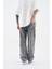 Erkek Flower Patterned Jean Antrasit 4