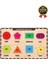 Yeni Seri Çocuk Ebeveyn Eğlenceli Eğitici Öğrenme Destekli Şekiller Yapboz Ahşap Tutmalı Puzzle 2