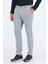 Gri Yandan Cepli Casual Slim Fit Pantolon 1003250163 2