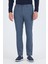 Lacivert Kendinden Desenli Yan Cep Slim Fit Jogger Pantolon 1003250161 1