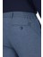 Lacivert Kendinden Desenli Yan Cep Slim Fit Jogger Pantolon 1003250161 5