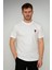 Trend Kapında Amii Bisiklet Yaka T-Shirt Beyaz 2