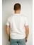 Trend Kapında Amii Bisiklet Yaka T-Shirt Beyaz 3