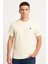 T-Shirt Beyaz Gofre Kumaş Polo 1