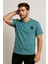 Pamuk Penye Bisiklet Yaka T-Shirt Cağla Yeşili Stone Island 1