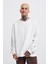 Erkek Basic Polar Oversize Ekru Sweatshirt 1