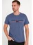 Bisiklet Yaka Nakışlı Tshirt Koyu Mavi Tommy 2