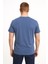 Bisiklet Yaka Nakışlı Tshirt Koyu Mavi Tommy 3