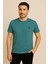 Pamuk Penye Bisiklet Yaka T-Shirt Çağla Yeşili Polo 1